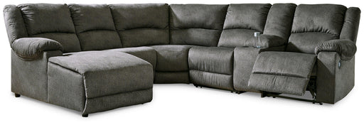 Ashley Benlocke - Flannel - 6-Piece Reclining Sectional With Laf Corner Chaise