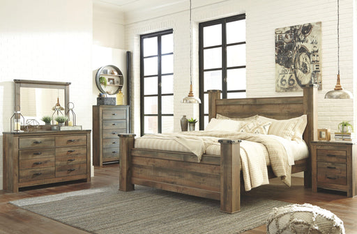 Ashley Trinell - Brown - King Poster Bed