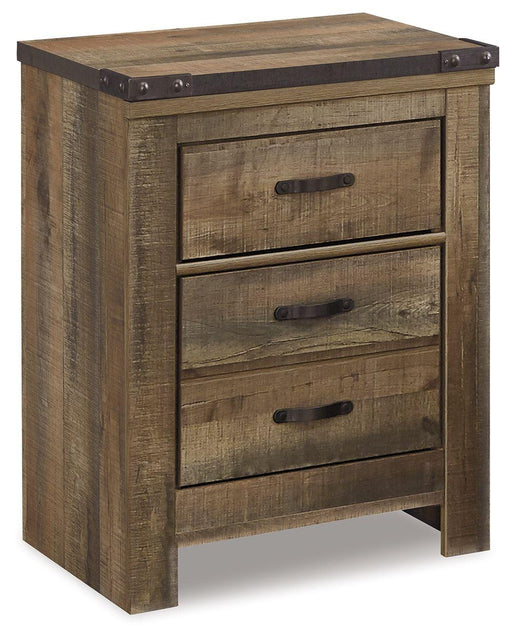 Ashley Trinell Two Drawer Night Stand - Brown