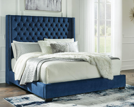 Ashley Coralayne - Blue - King Upholstered Bed