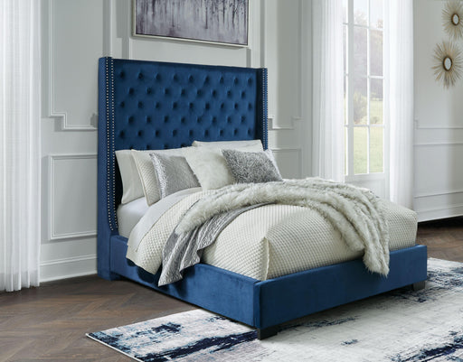 Ashley Coralayne - Blue - Queen Upholstered Bed