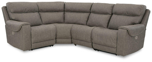 Ashley Starbot - Fossil - 4-Piece Power Reclining Sectional