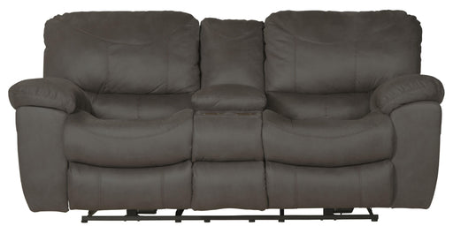 Catnapper Trent - Reclining Console Loveseat - Charcoal