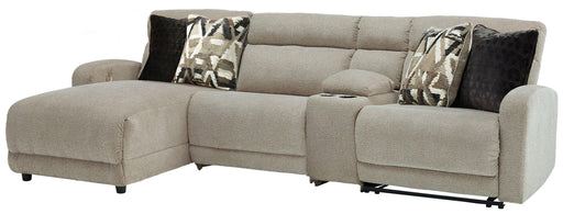 Ashley Colleyville - Stone - 4-Piece Power Reclining Sectional With Laf Back Chaise