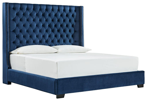 Ashley Coralayne - Blue - King Upholstered Bed