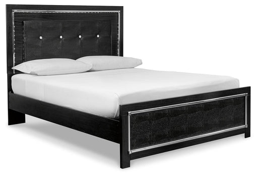 Ashley Kaydell - Black - Queen Upholstered Panel Bed