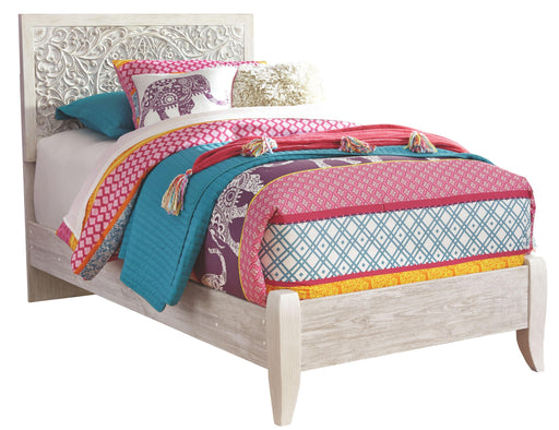 Ashley Paxberry - White Wash - Twin Panel Bed