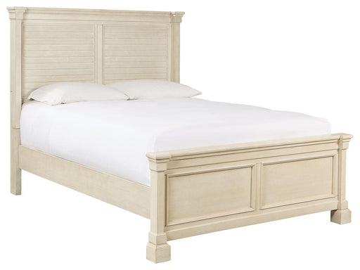 Ashley Bolanburg - Antique White - Queen Panel Bed - Louvered Headboard