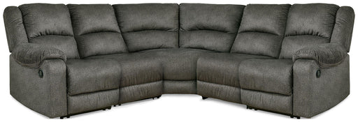 Ashley Benlocke - Flannel - 5-Piece Reclining Sectional With Armless Recliner