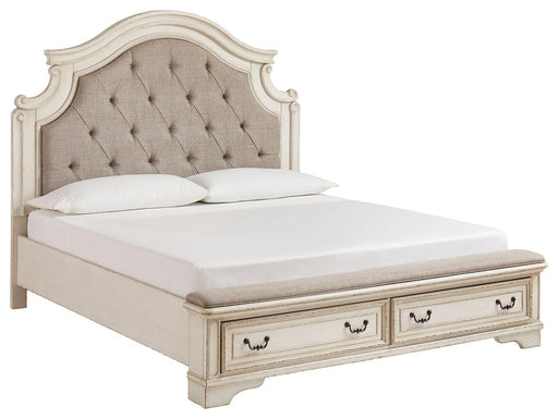 Ashley Realyn - Two-tone - King Upholstered Bed