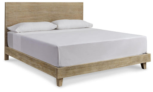 Ashley Michelia - Bisque - King Panel Bed