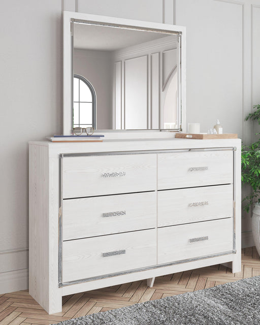 Ashley Altyra - White - 5 Pc. - Dresser, Mirror, King Panel Bookcase Bed