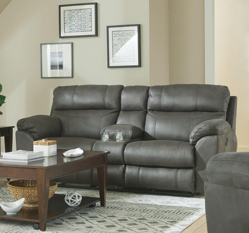 Catnapper Atlas - Recliner Console Loveseat With Storage - Charcoal
