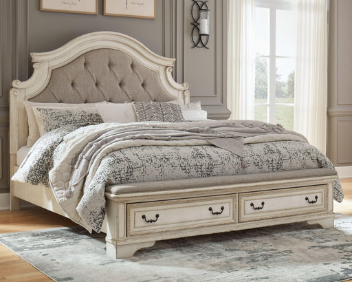 Ashley Realyn - Two-tone - King Upholstered Bed