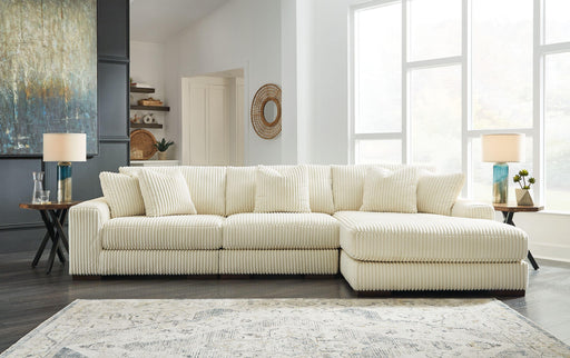 Ashley Lindyn - Ivory - 3-Piece Sectional With Raf Corner Chaise