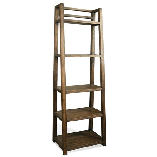 Riverside Furniture Perspectives - Leaning Bookcase - Brushed Acacia