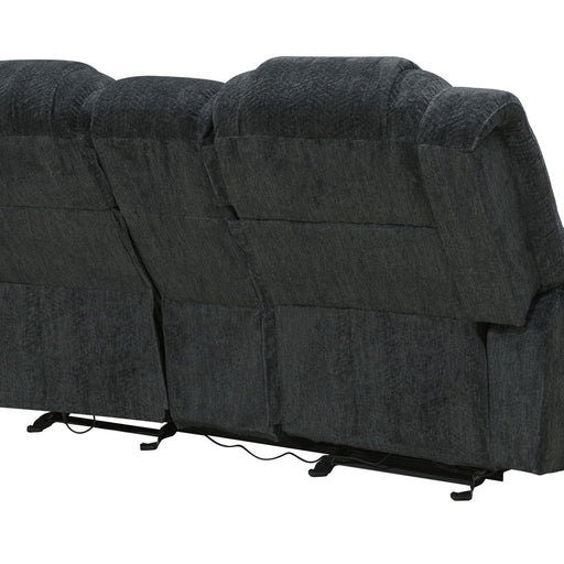 Parker House Bolton - Glider Reclining Console Loveseat - Misty Storm