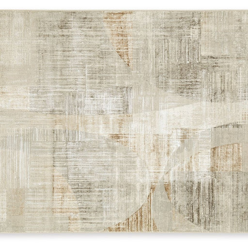 Ashley Truward Medium Rug - Linen/Gray/Caramel