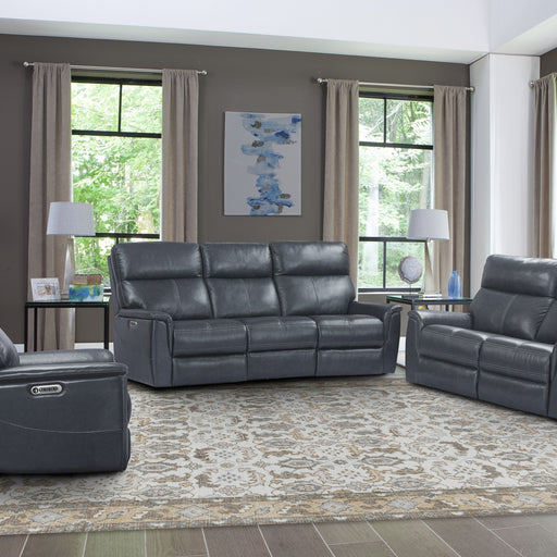 Parker House Reed - Power Reclining Sofa Loveseat And Recliner - Indigo