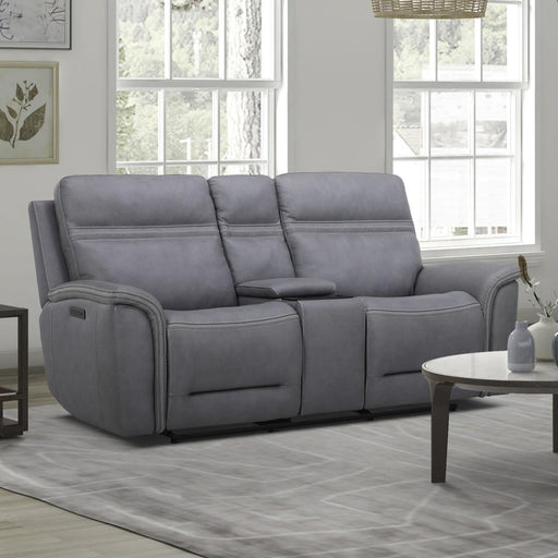 Liberty Furniture Cooper - Loveseat With Console P3 & Zg - Bleu Gray