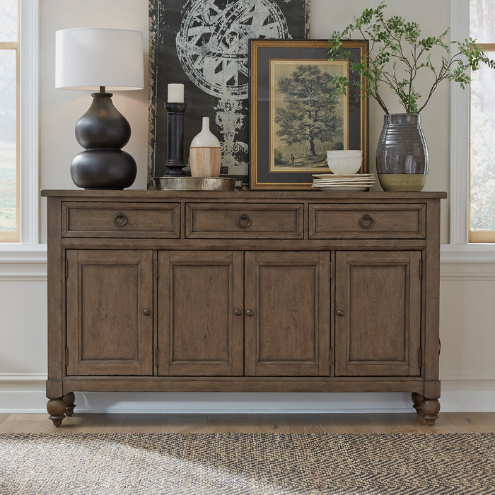 Light deals brown sideboard