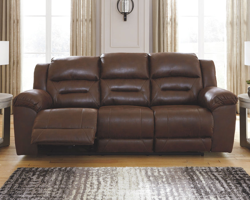 Stoneland reclining store sofa fossil