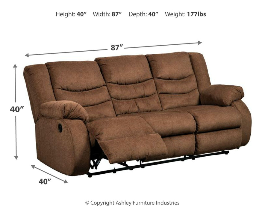 Ashley Tulen Reclining Sofa Gray FurnitureDepotOhio