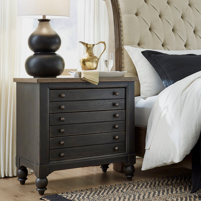 Dark gray 2024 bedside table