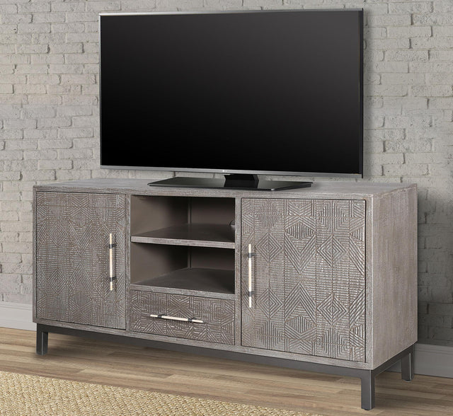 Parker House Crossings Serengeti - TV Console - Sandblasted Fossil Grey