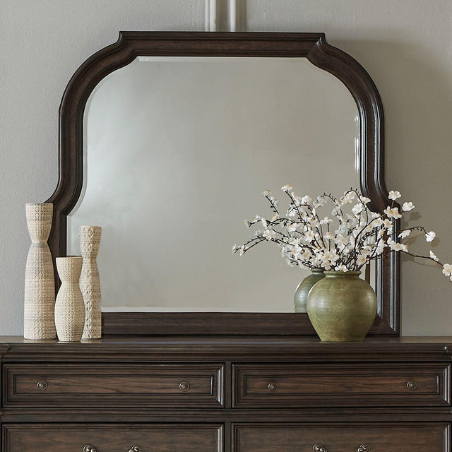Liberty Furniture Provence Park - Curved Mirror - Brown