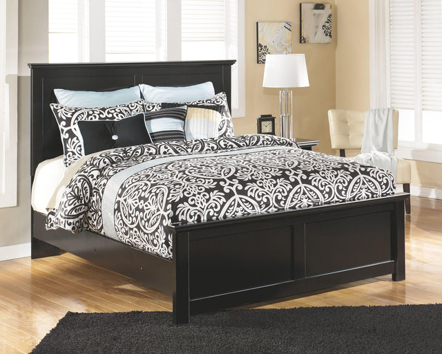 Ashley Maribel - Black - King Panel Bed