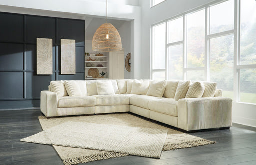 Ashley Lindyn - Ivory - Corner Chairs 5 Pc Sectional