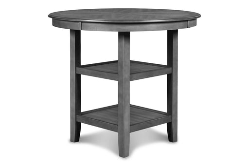 New Classic Furniture Gia - 5 Piece Round Counter Dining Set - Gray
