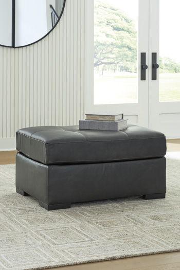 Ashley Brindley Pier Oversized Accent Ottoman - Fog