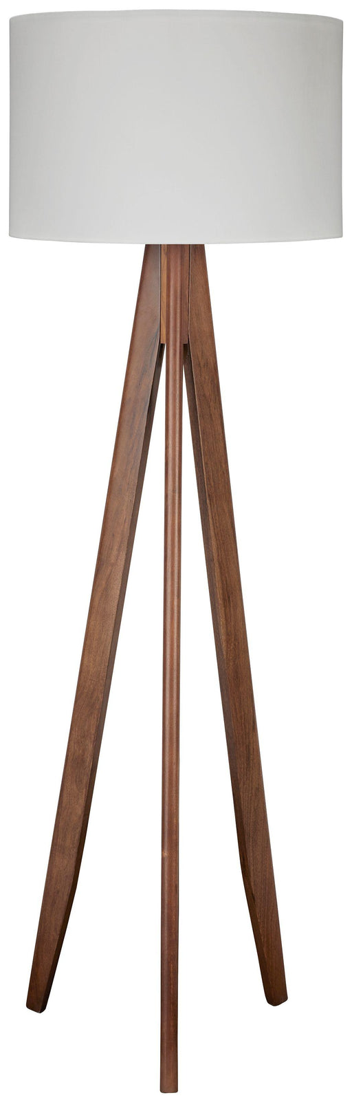 Ashley Dallson Wood Floor Lamp (1/CN) - Brown