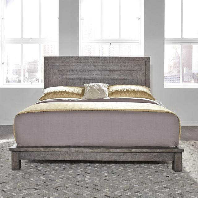 Liberty Furniture Modern Farmhouse - King Platform Bed - Gray