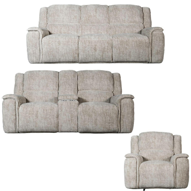Liberty Furniture Clayton - Sofa With Loveseat & Recliner - Galactic Parchment