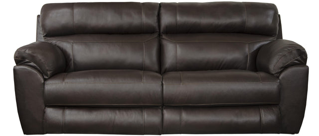 Catnapper Costa - Power Lay Flat Reclining Sofa - Chocolate - 42.5"