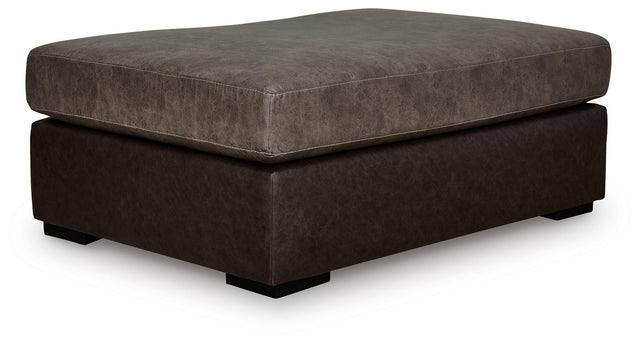 Ashley Castille Way Oversized Accent Ottoman - Fossil
