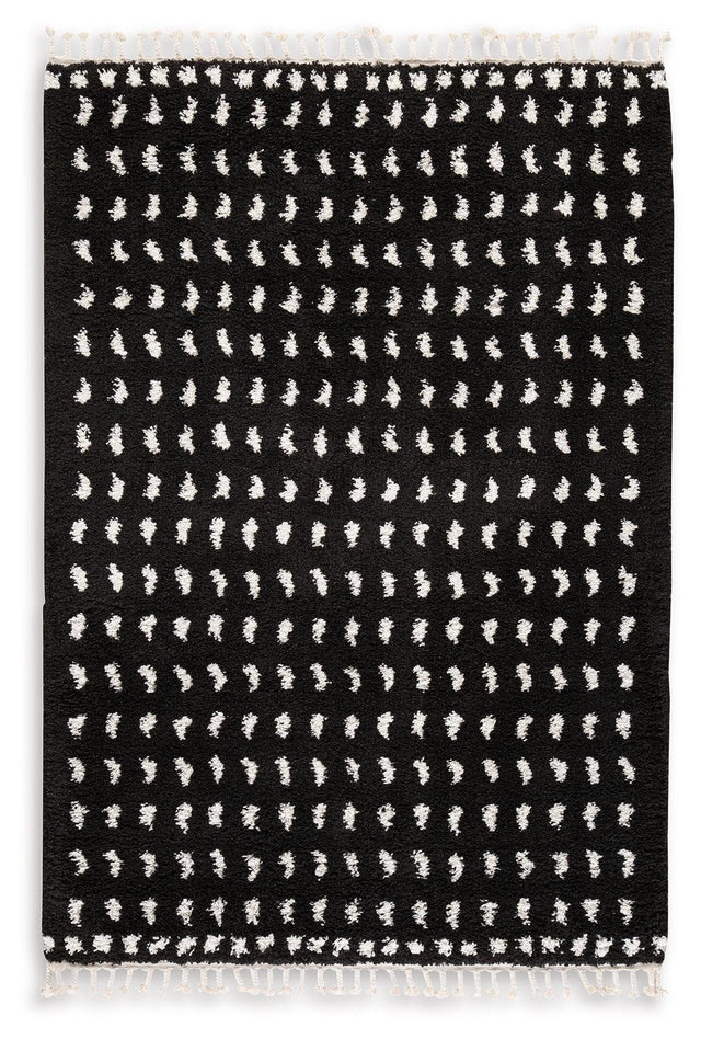 Ashley Minston Medium Rug - Black/White