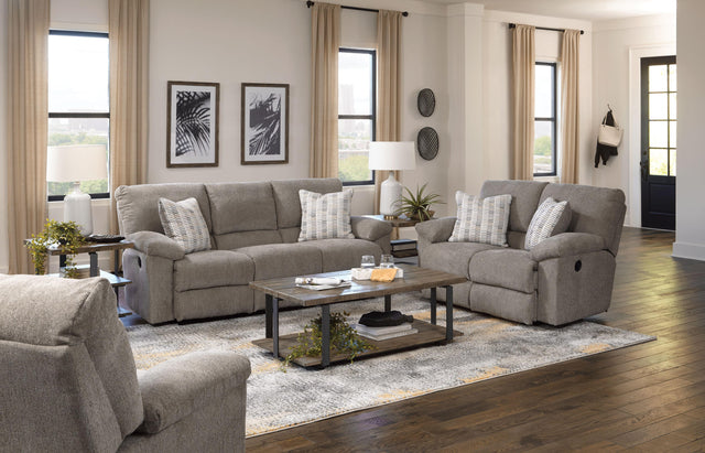 Catnapper Tyler - Reclining Loveseat - Pewter