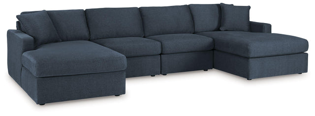 Ashley Modmax - Ink - 4-Piece Sectional With Laf And Raf Corner Chaises