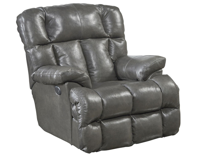 Catnapper Victor - Chaise Rocker Recliner - Steel