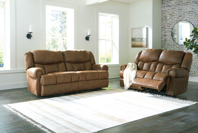 Ashley Boothbay - Auburn - 2 Pc. - Power Reclining Sofa, Power Reclining Loveseat