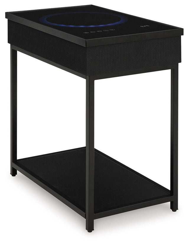 Ashley Gemmet Accent Table with Speaker - Black