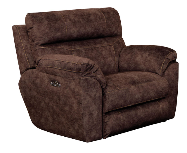 Catnapper Sedona - Power Lay Flat Recliner with Power Adjustable Headrest - Mocha