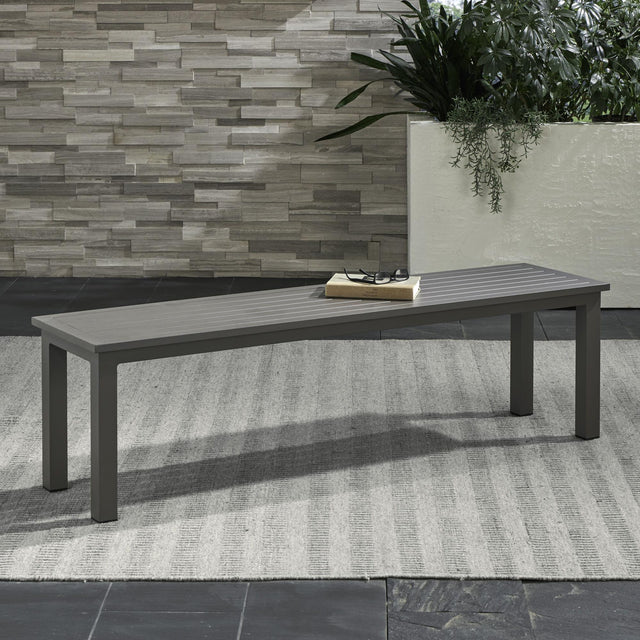 Liberty Furniture Plantation Key - Outdoor Dining Bench - Granite