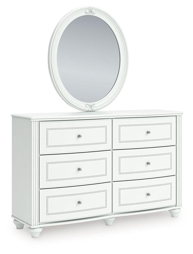 Ashley Kozlani - Dresser And Mirror - White