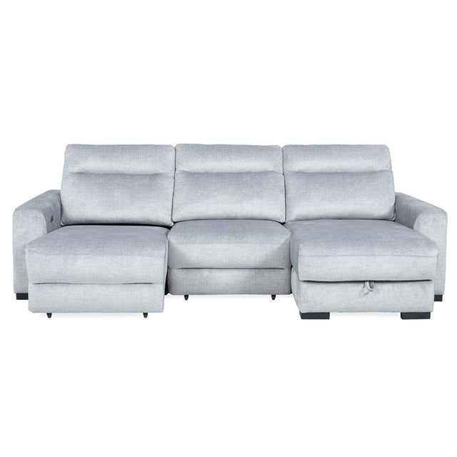 Parker House Elliot - 3 Piece Modular Lift Top Storage Sectional - Sterling