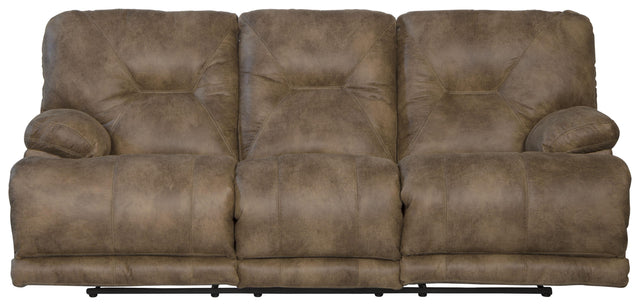 Catnapper Voyager - Lay Flat Reclining Sofa - Brandy - Fabric